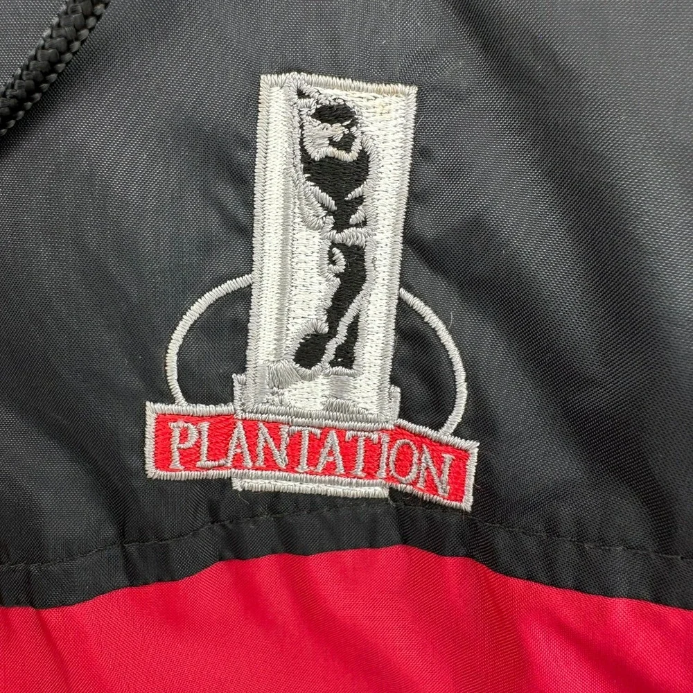 90s Wilson Staff Plantation Golf Windbreaker Jacket Mens L‎ Zip Hood 1990s VTG